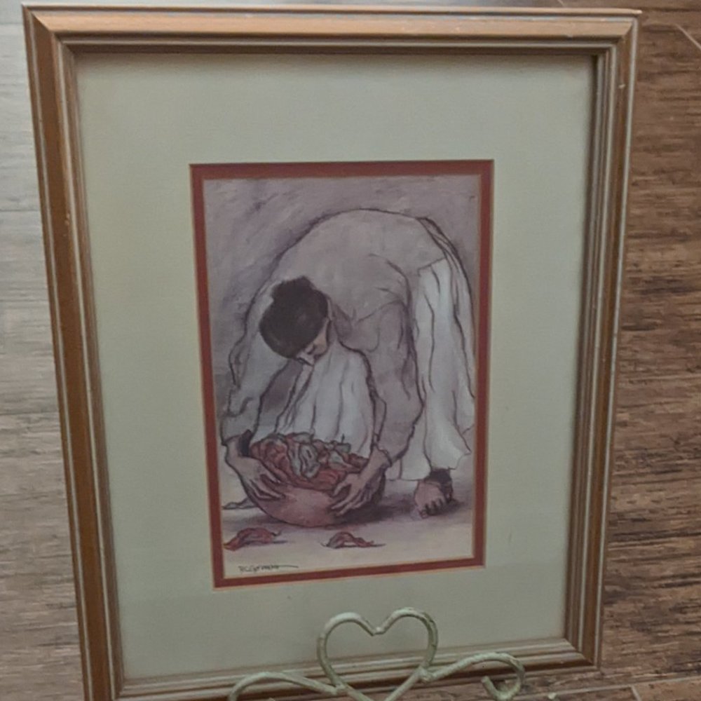 R.C. Gorman “Woman With Chile” Framed, Matted and Signed Art Print